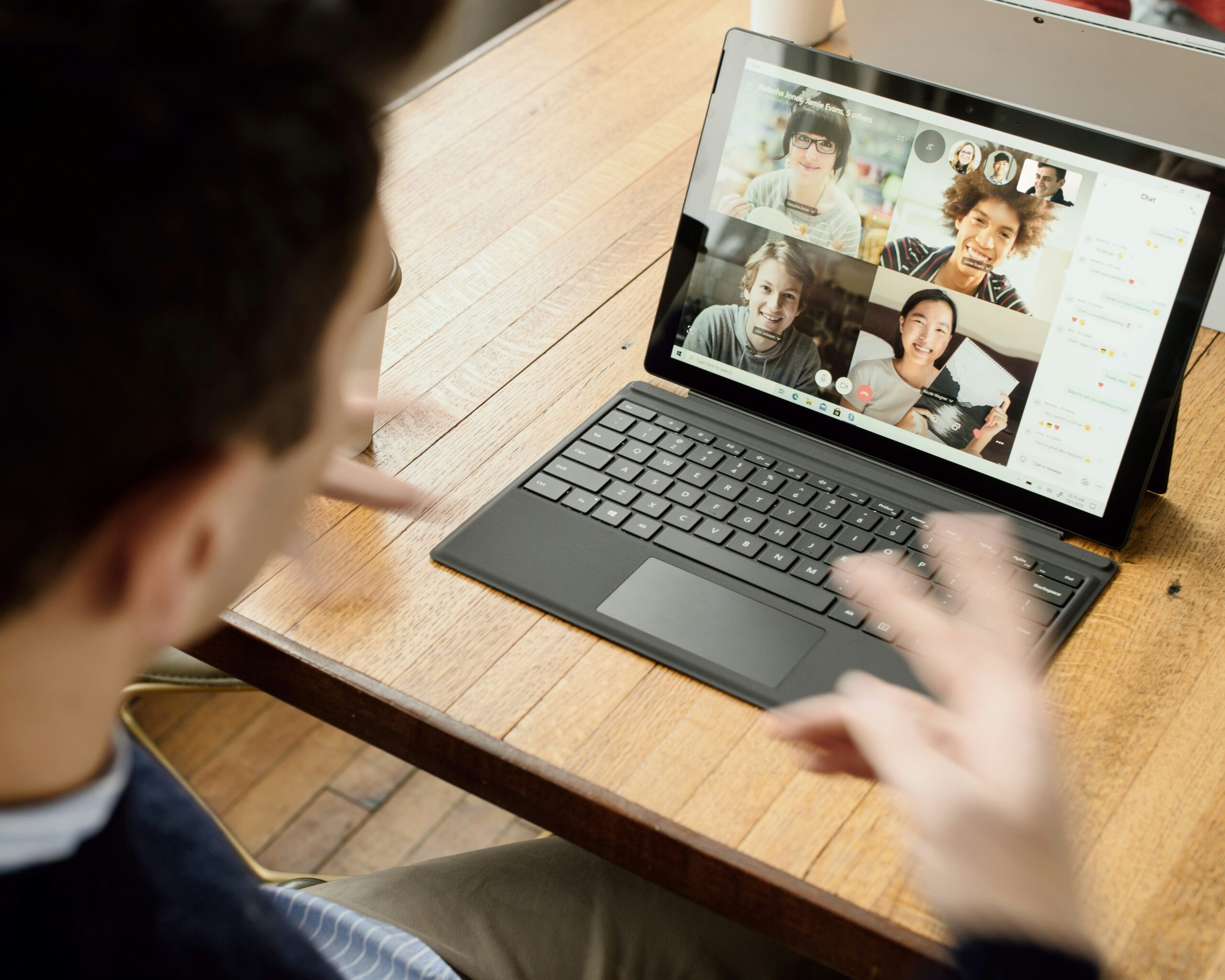 Remote team meeting on Zoom
